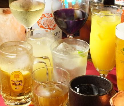 【無限暢飲菜單】120分鐘(LO:110分鐘)1,480日圓(含稅)