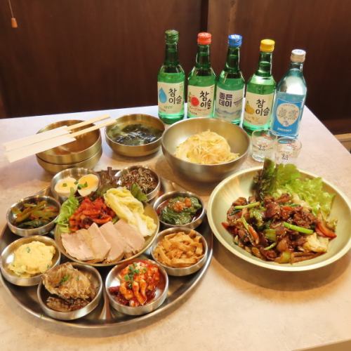 Stir-fried beef bulgogi set meal