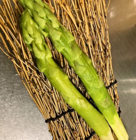 アスパラ茹で