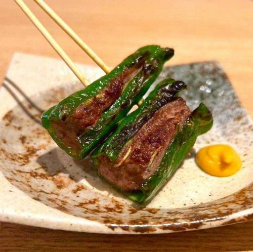 土佐甜椒炭烤肉串（1串）