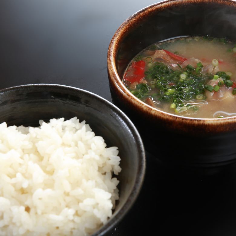 rice and miso soup