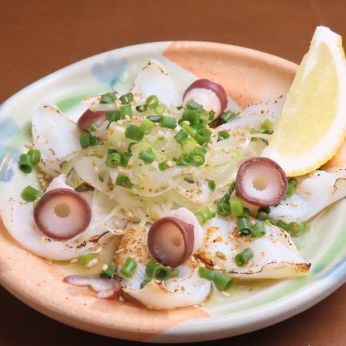 蔥芝麻鹽烤水章魚