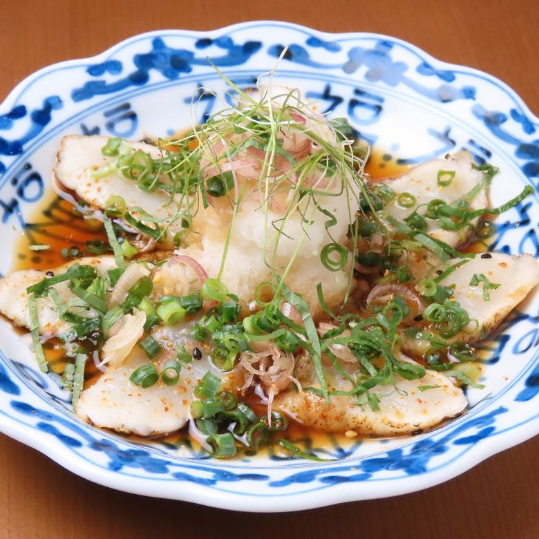 能登ふぐ昆布〆たたきポン酢
