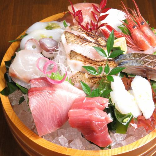 日本海の幸！「お刺身桶盛り」
