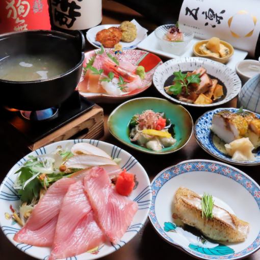 【1,2月】のどぐろ蒸し寿司付！お刺身と鰤しゃぶを堪能！2時間飲み放題付きコース〈全8品〉