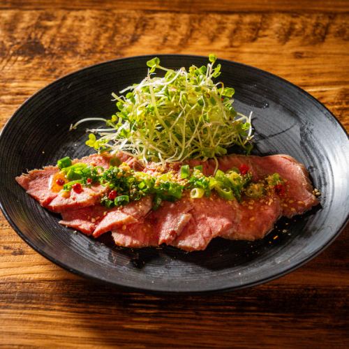 ネギ塩 牛タン刺し