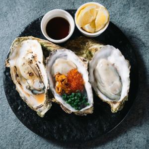 牡蠣3種盛り合わせ
