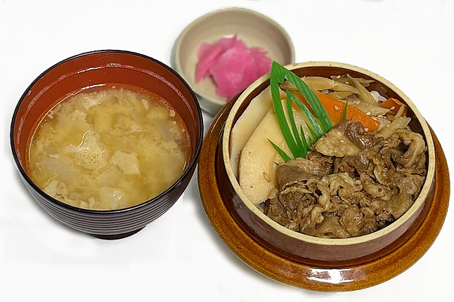 Japanese beef yakiniku rice pot lunch