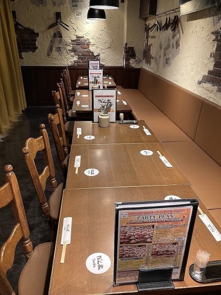 Semi-private table seating separated by curtains for up to 14 people.Recommended for private drinking parties and dates ♪ Now accepting reservations for various banquets!