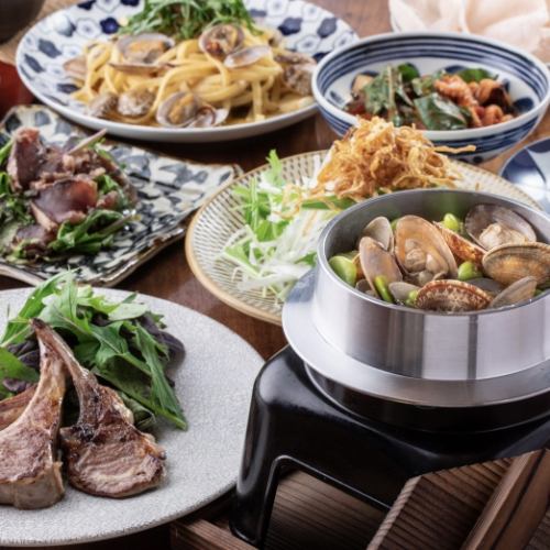 旬の食材を使用した和とイタリアンの創作料理！天麩羅！