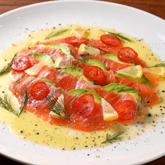 鶏と生ハムのカルパッチョ