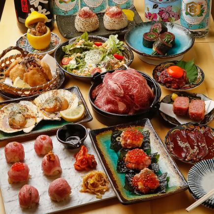 [Winter only!] 2 hours of all-you-can-drink and 7 dishes in total "Standard winter course with Sukiyaki" 4480 yen ⇒ 3980 yen