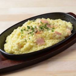 【肉バルの〆】鉄板カルボナーラリゾット