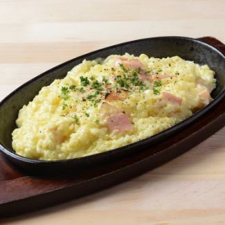 【肉バルの〆】鉄板カルボナーラリゾット