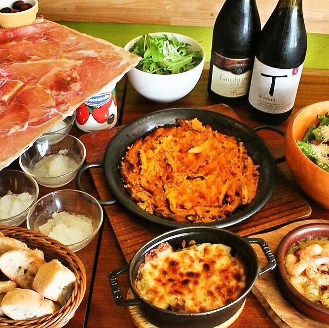 ワインdeパーティー☆飲放付2.5H☆クーポン利用で4000円⇒3500円