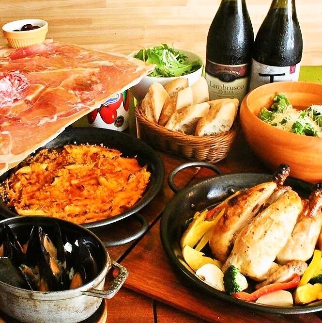 豪華なパーティーコースご用意♪自由が丘でイタリアンとワイン♪