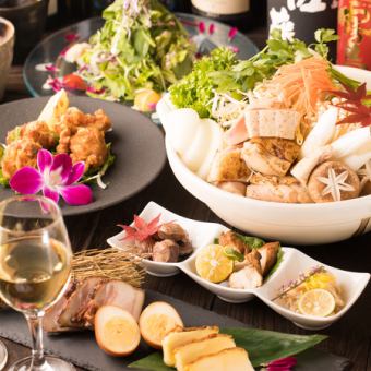 Limited to 3 groups per day "Easy Course" ¥4,500 ⇒ ¥3,500 2 hours all-you-can-drink included 7 dishes Not available in December