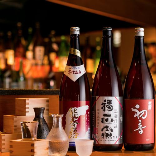 日本酒も焼酎もワインも飲み放題に追加頂けます。