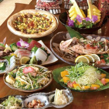 Akabana course with 2 hours of all-you-can-drink, 7 dishes, 4,400 yen (tax included)