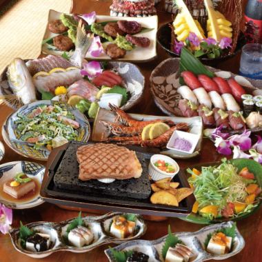 Iju no Hana course with 2 hours of all-you-can-drink, 10 dishes, 6,600 yen (tax included)