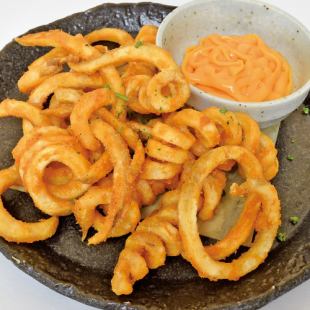 [Very popular with children] Curly fries