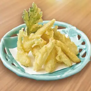 島らっきょうの天ぷら