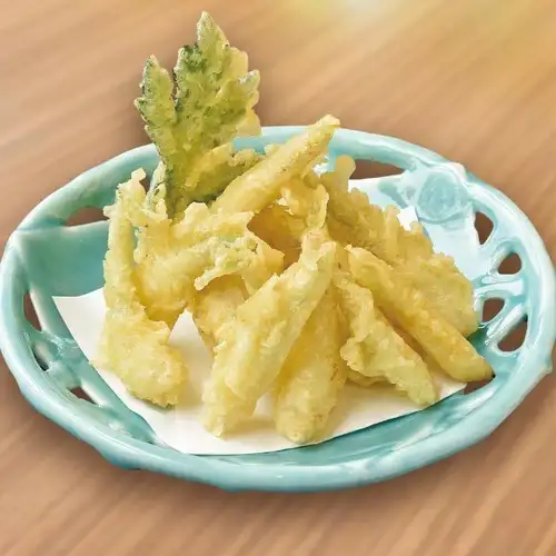 島らっきょうの天ぷら