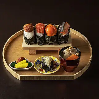 【釜戸ご飯ランチ】選べるおにぎり御膳 4種 1319円(税込)