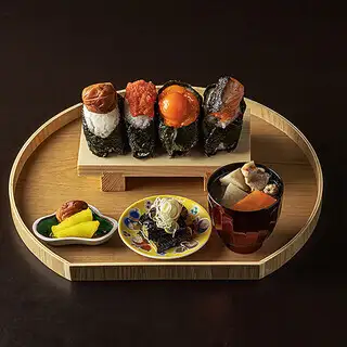 【釜戸ご飯ランチ】選べるおにぎり御膳 4種 1319円(税込)