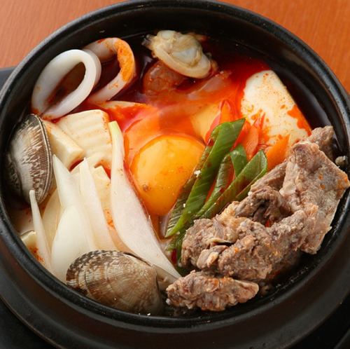 Beef Tendon Pure Tofu Jjigae (single item)