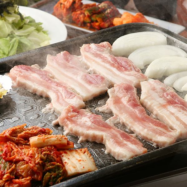 Highly recommended! All-you-can-eat samgyeopsal for 120 minutes! Available anytime during lunch, dinner, weekends, and weekdays!