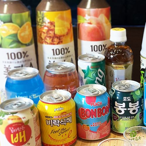 한국 청량 음료도 충실!