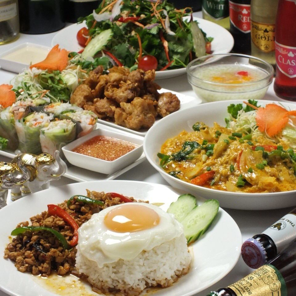 Sangenjaya的正宗泰国美食吧！在各种场合，例如仅限女孩的聚会，约会，宴会和脆皮饮料☆