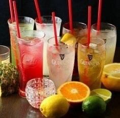 女性には嬉しいカクテル・サワー・果実酒など種類豊富にご用意