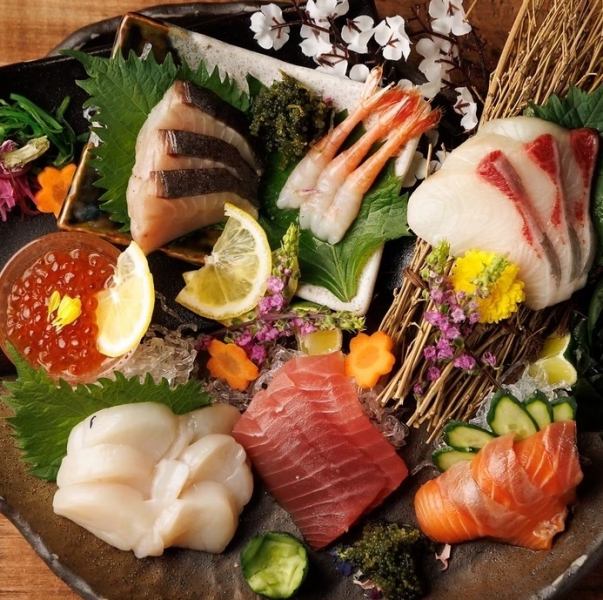 大山地鶏、 朝〆鮮魚のコース3H飲み放題付3000円から提供してます!モダンな空間で寛ぎのひとときを♪