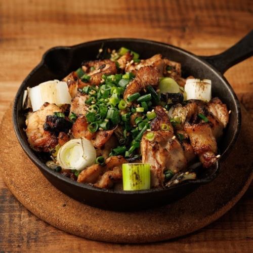 Our specialty! Daisen chicken teppanyaki!