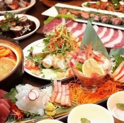 【料理長謹製】旬鮮魚に黒毛和牛とキンキ.ずわい蟹の季節特選会席「瑞祥コース」3時間飲み放題付