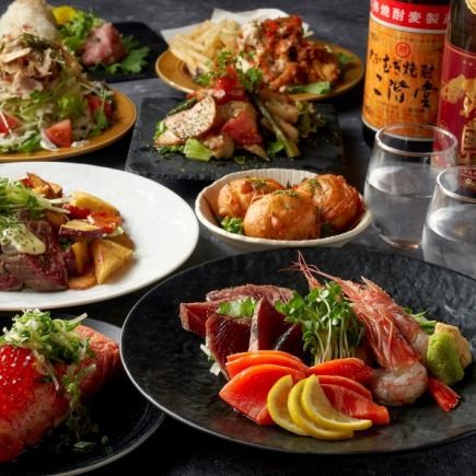 魚介と春キャベツの鍋付♪3h飲み放題《春の特選コース》玉子屋の鶏ちらし混ぜご飯♪全8品6000円