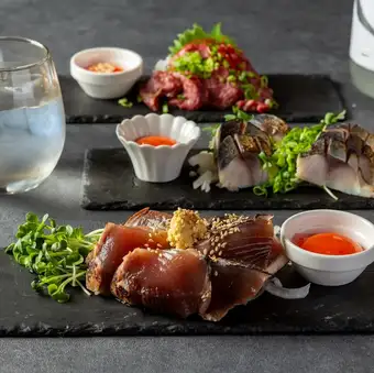 「刺身×岡山県産和たまご」