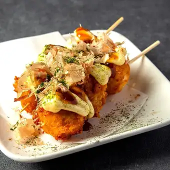 うずら串～たこ焼き風～