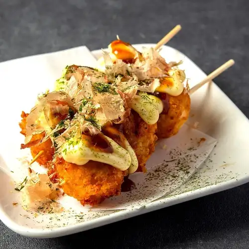 うずら串～たこ焼き風～