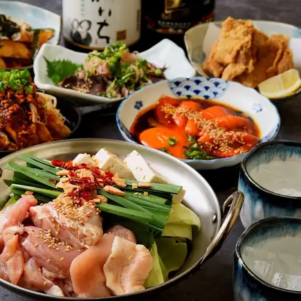 美桜鶏と九条ネギの小鍋付！からたま＆だし巻き♪生も2ｈ飲み放題《●-トリタマ-●》全7品4000円