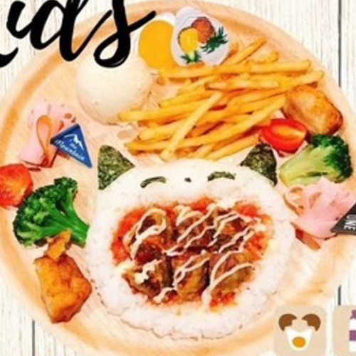 Cat hamburger plate