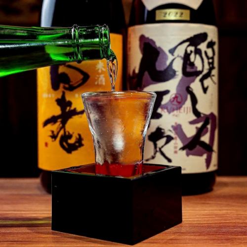 Our chef has carefully selected sake that goes perfectly with sushi.