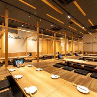 [For 2 to 100 people] Private rooms suitable for families with children. Non-smoking seats. We boast a relaxed atmosphere and sunken kotatsu where you can stretch your legs out and relax.Perfect for events too!