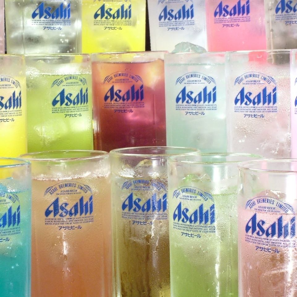 A 90-minute all-you-can-drink with sour, shochu highball, highball, etc. is 1,760 yen!