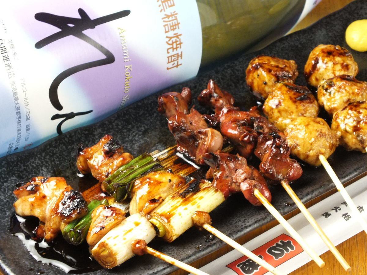 Yakitori prime! We offer 2 dishes for 180 yen to 420 yen ♪