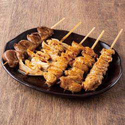Chef's choice of yakitori (5 kinds)