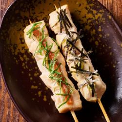 Domestic chicken fillet skewers (2 types)