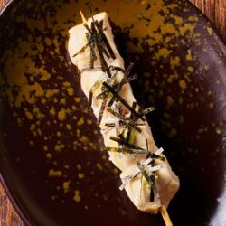 Domestic Chicken Skewer with Wasabi